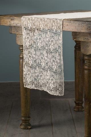 Specialty Lace Ivory table runner